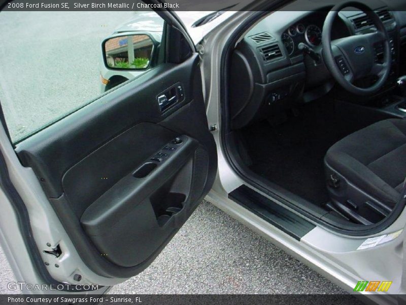 Silver Birch Metallic / Charcoal Black 2008 Ford Fusion SE