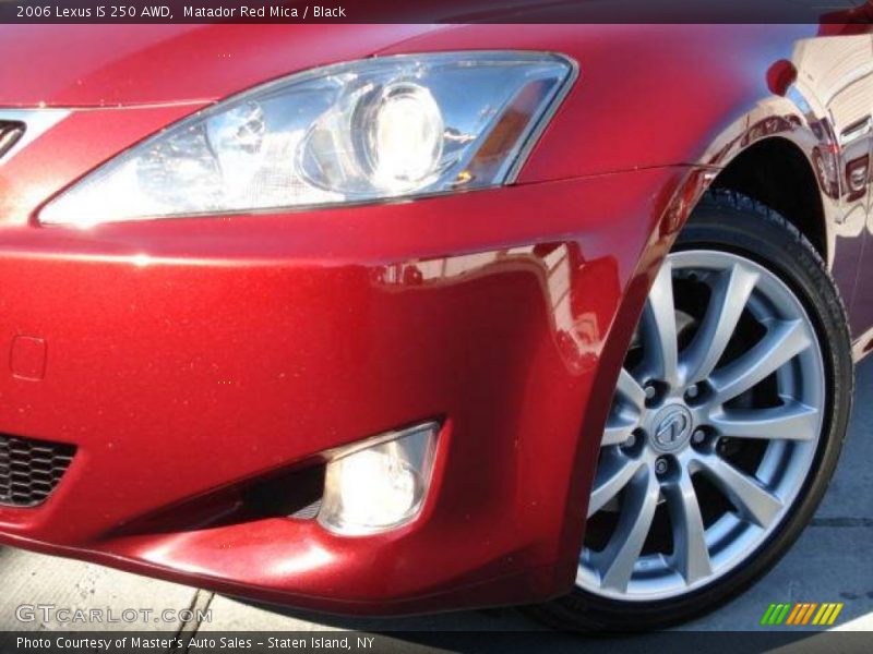 Matador Red Mica / Black 2006 Lexus IS 250 AWD