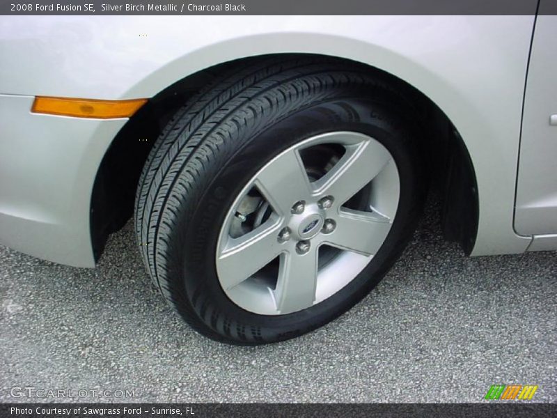 Silver Birch Metallic / Charcoal Black 2008 Ford Fusion SE