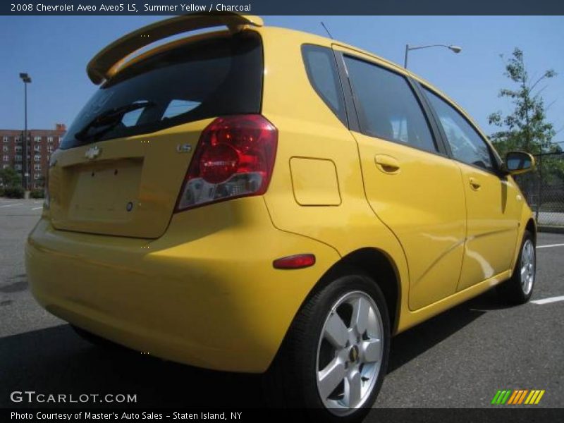 Summer Yellow / Charcoal 2008 Chevrolet Aveo Aveo5 LS