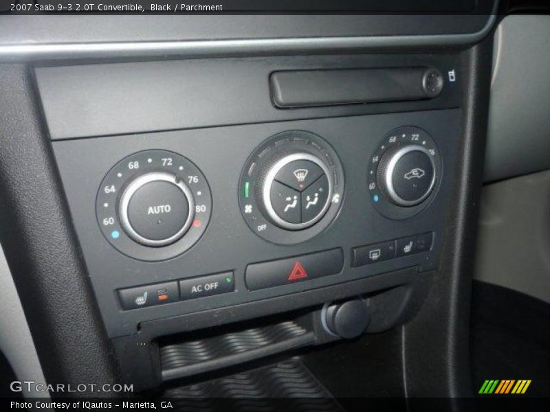 Black / Parchment 2007 Saab 9-3 2.0T Convertible