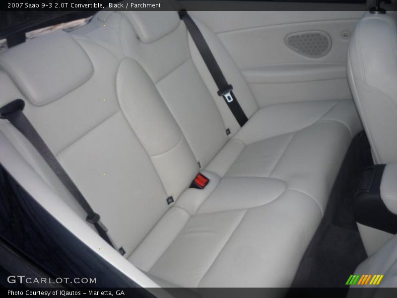 Black / Parchment 2007 Saab 9-3 2.0T Convertible