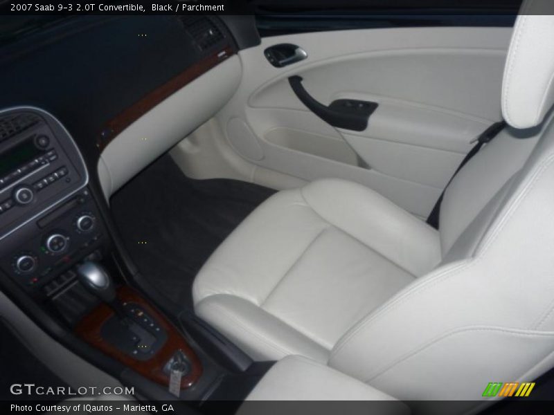 Black / Parchment 2007 Saab 9-3 2.0T Convertible