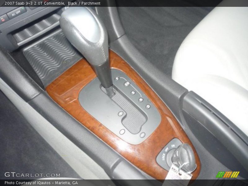 Black / Parchment 2007 Saab 9-3 2.0T Convertible