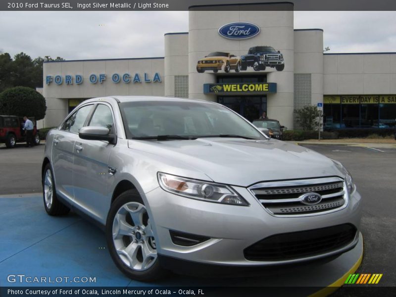 Ingot Silver Metallic / Light Stone 2010 Ford Taurus SEL