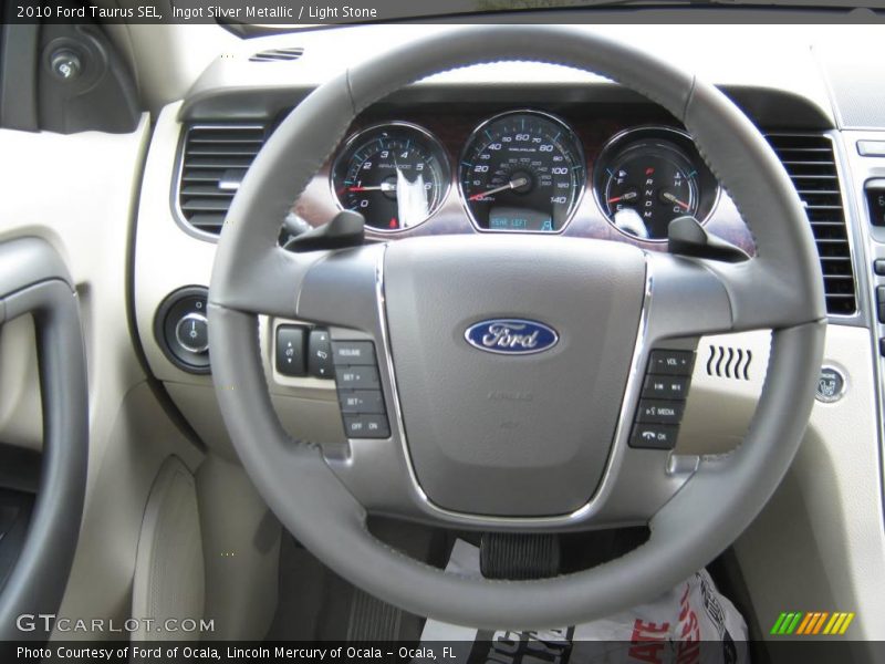 Ingot Silver Metallic / Light Stone 2010 Ford Taurus SEL