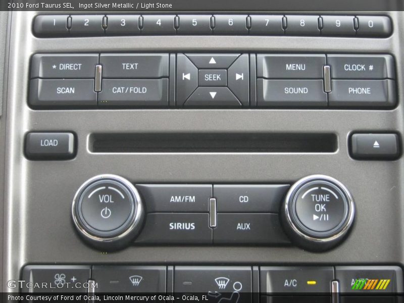Ingot Silver Metallic / Light Stone 2010 Ford Taurus SEL