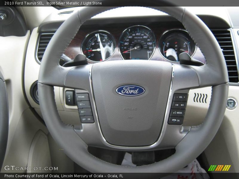 Ingot Silver Metallic / Light Stone 2010 Ford Taurus SEL