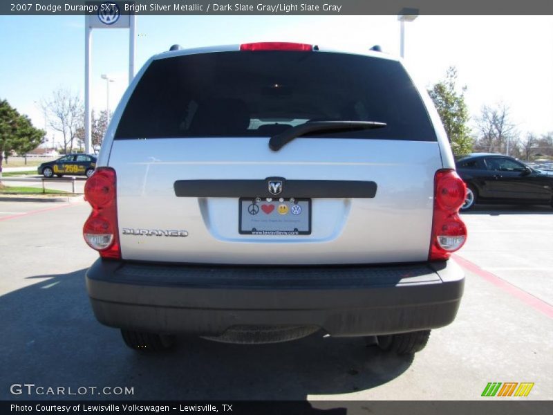 Bright Silver Metallic / Dark Slate Gray/Light Slate Gray 2007 Dodge Durango SXT