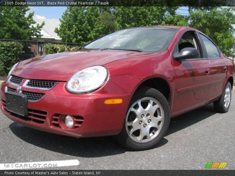 Blaze Red Crystal Pearlcoat / Taupe 2005 Dodge Neon SXT