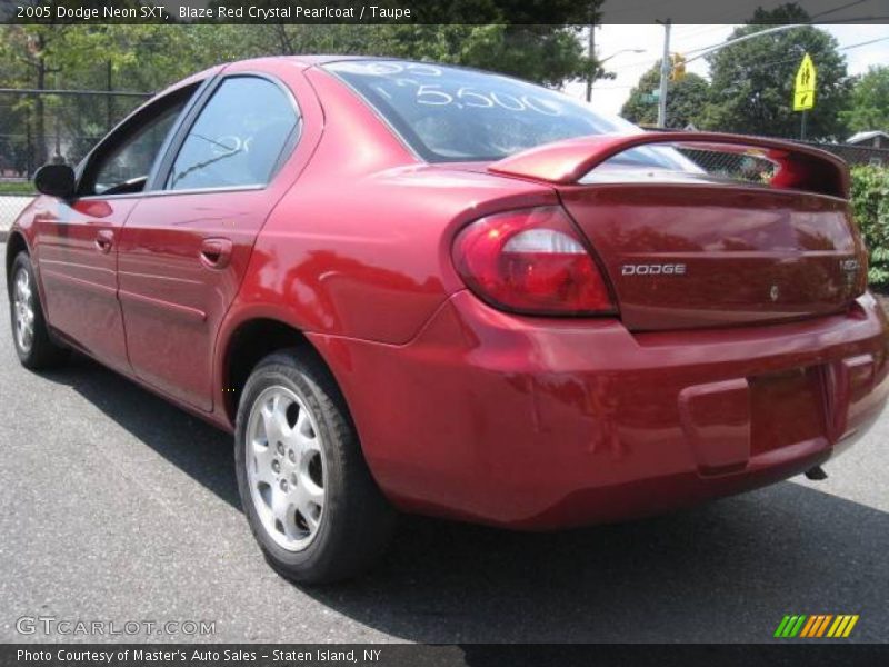 Blaze Red Crystal Pearlcoat / Taupe 2005 Dodge Neon SXT