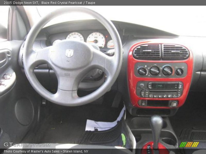 Blaze Red Crystal Pearlcoat / Taupe 2005 Dodge Neon SXT