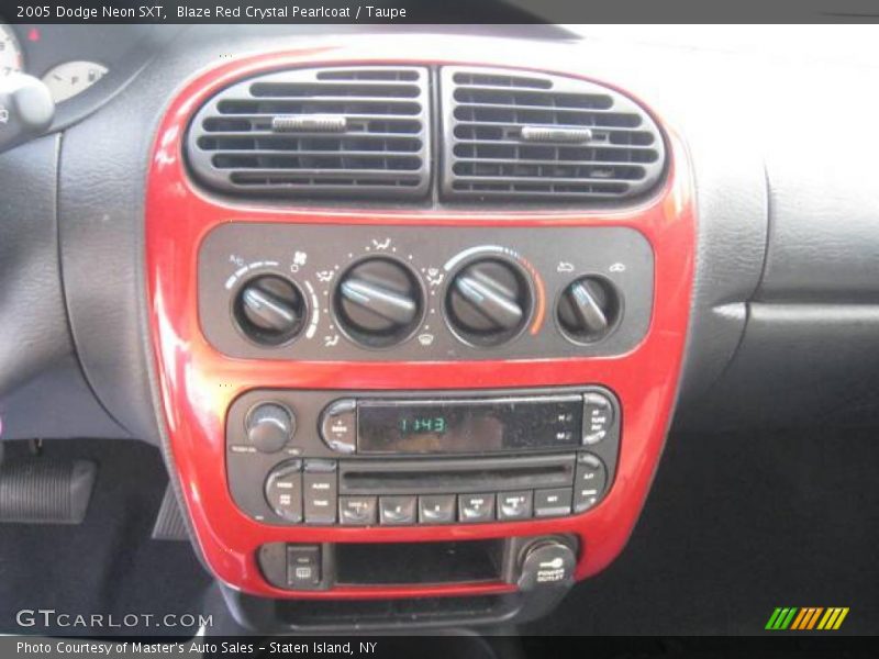 Blaze Red Crystal Pearlcoat / Taupe 2005 Dodge Neon SXT