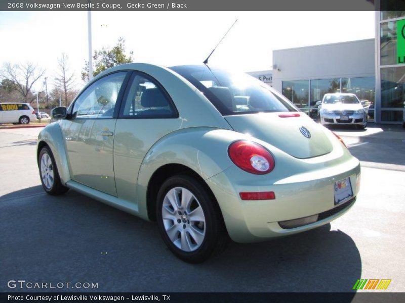 Gecko Green / Black 2008 Volkswagen New Beetle S Coupe