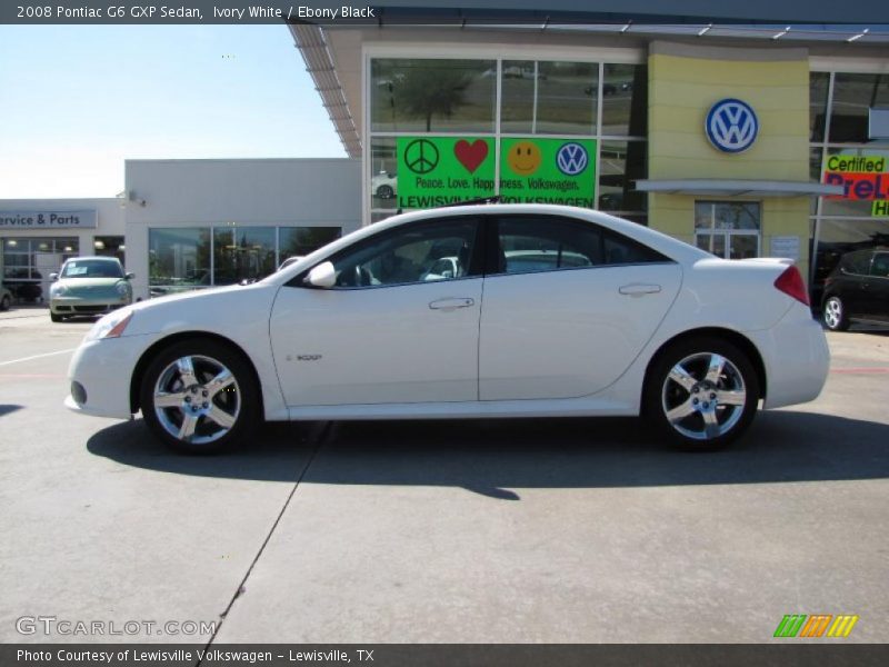 Ivory White / Ebony Black 2008 Pontiac G6 GXP Sedan