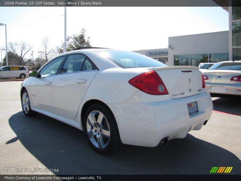 Ivory White / Ebony Black 2008 Pontiac G6 GXP Sedan