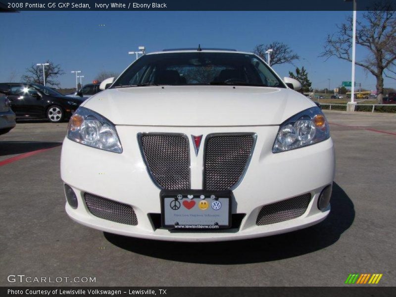 Ivory White / Ebony Black 2008 Pontiac G6 GXP Sedan