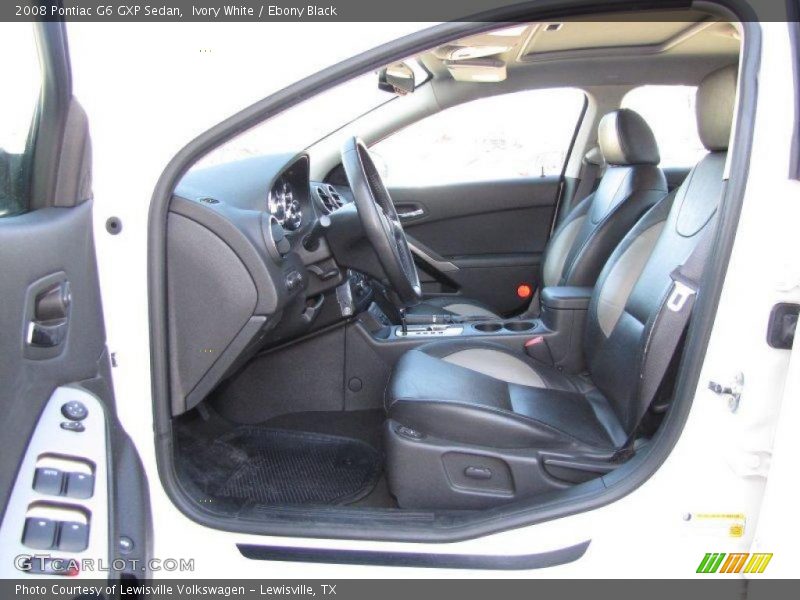 Ivory White / Ebony Black 2008 Pontiac G6 GXP Sedan
