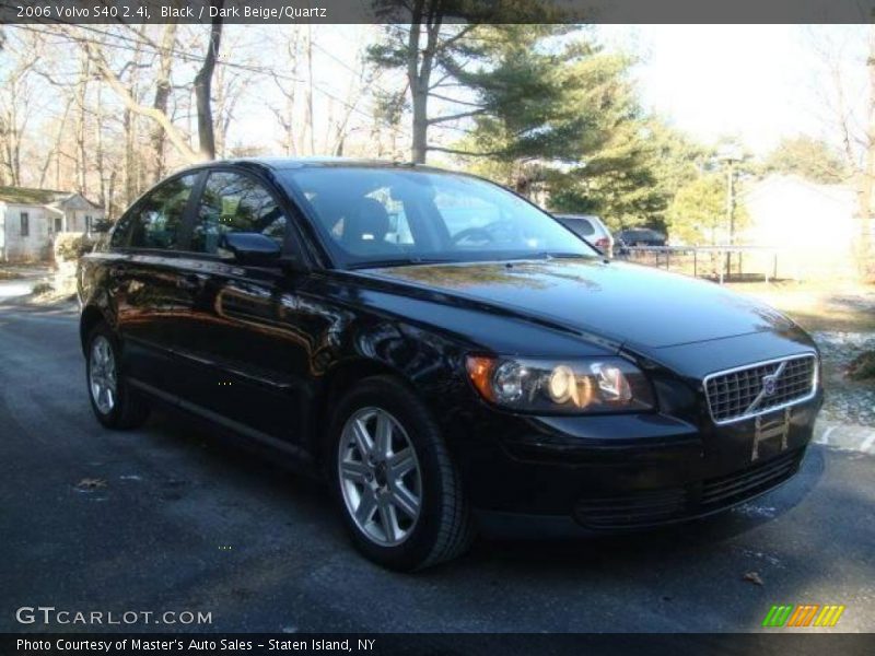 Black / Dark Beige/Quartz 2006 Volvo S40 2.4i