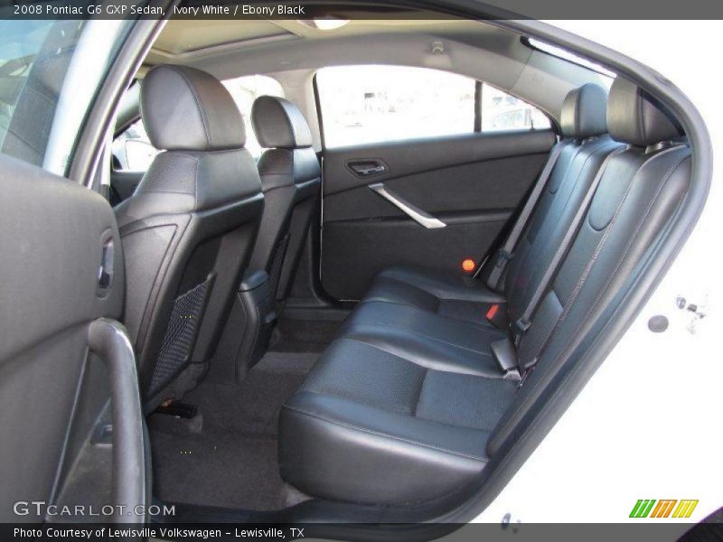 Ivory White / Ebony Black 2008 Pontiac G6 GXP Sedan