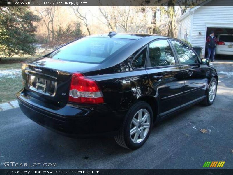 Black / Dark Beige/Quartz 2006 Volvo S40 2.4i
