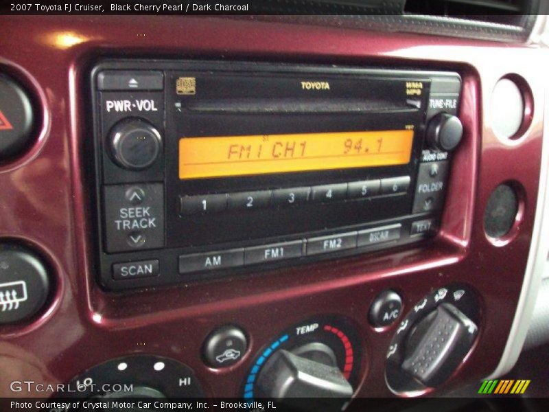 Black Cherry Pearl / Dark Charcoal 2007 Toyota FJ Cruiser