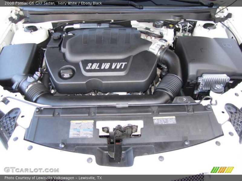 Ivory White / Ebony Black 2008 Pontiac G6 GXP Sedan