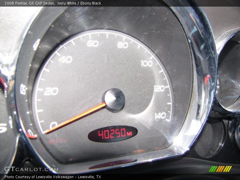 Ivory White / Ebony Black 2008 Pontiac G6 GXP Sedan
