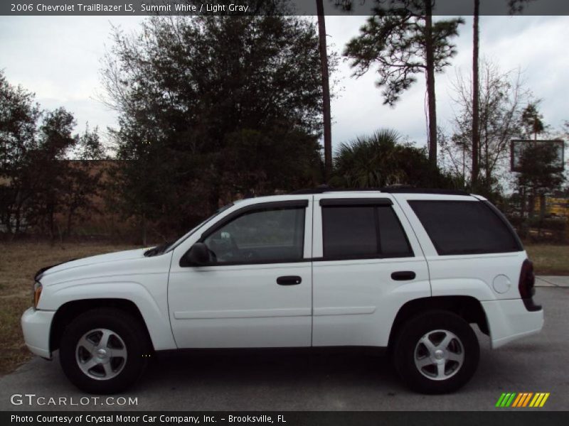 Summit White / Light Gray 2006 Chevrolet TrailBlazer LS