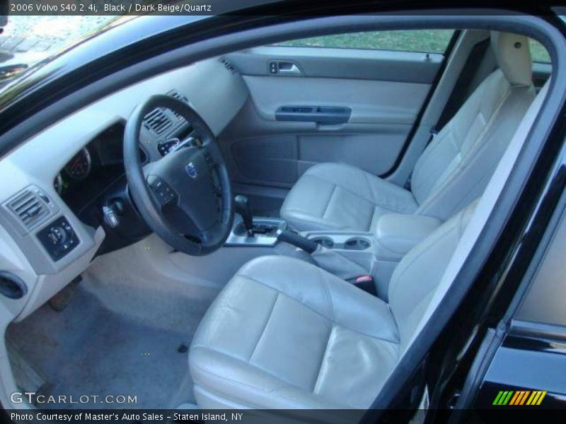 Black / Dark Beige/Quartz 2006 Volvo S40 2.4i