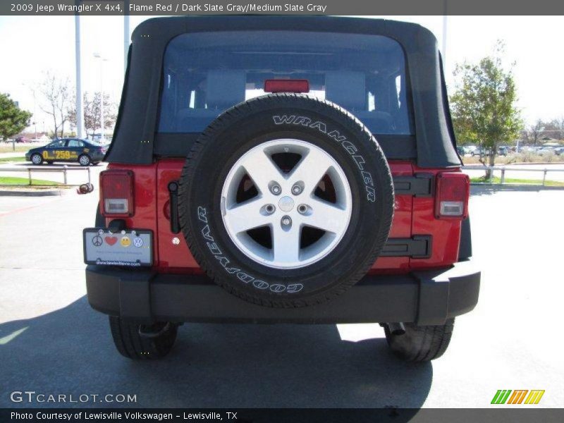 Flame Red / Dark Slate Gray/Medium Slate Gray 2009 Jeep Wrangler X 4x4