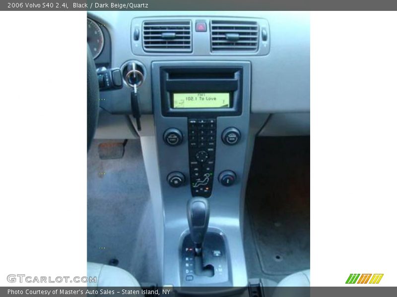 Black / Dark Beige/Quartz 2006 Volvo S40 2.4i