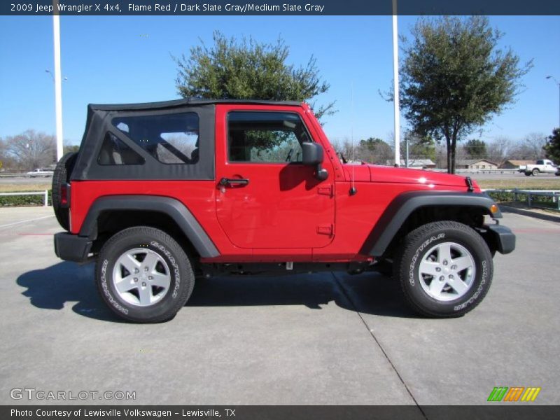 Flame Red / Dark Slate Gray/Medium Slate Gray 2009 Jeep Wrangler X 4x4