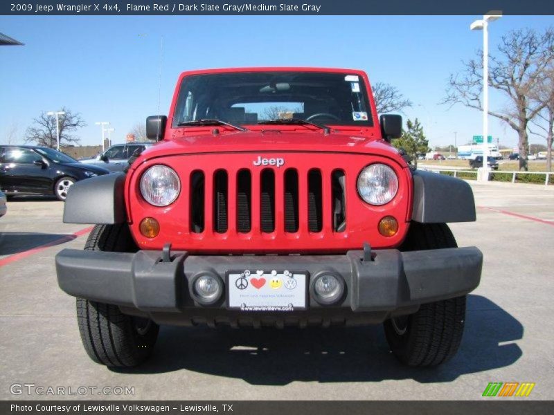 Flame Red / Dark Slate Gray/Medium Slate Gray 2009 Jeep Wrangler X 4x4