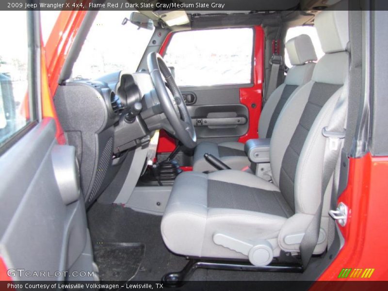 Flame Red / Dark Slate Gray/Medium Slate Gray 2009 Jeep Wrangler X 4x4