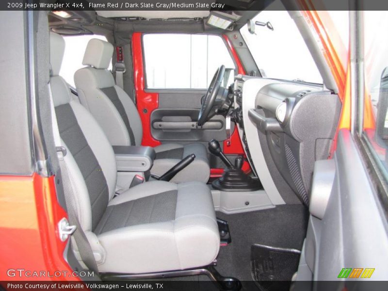 Flame Red / Dark Slate Gray/Medium Slate Gray 2009 Jeep Wrangler X 4x4