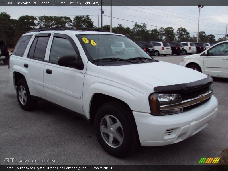 Summit White / Light Gray 2006 Chevrolet TrailBlazer LS