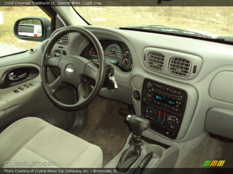 Summit White / Light Gray 2006 Chevrolet TrailBlazer LS