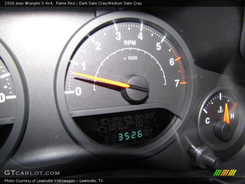 Flame Red / Dark Slate Gray/Medium Slate Gray 2009 Jeep Wrangler X 4x4