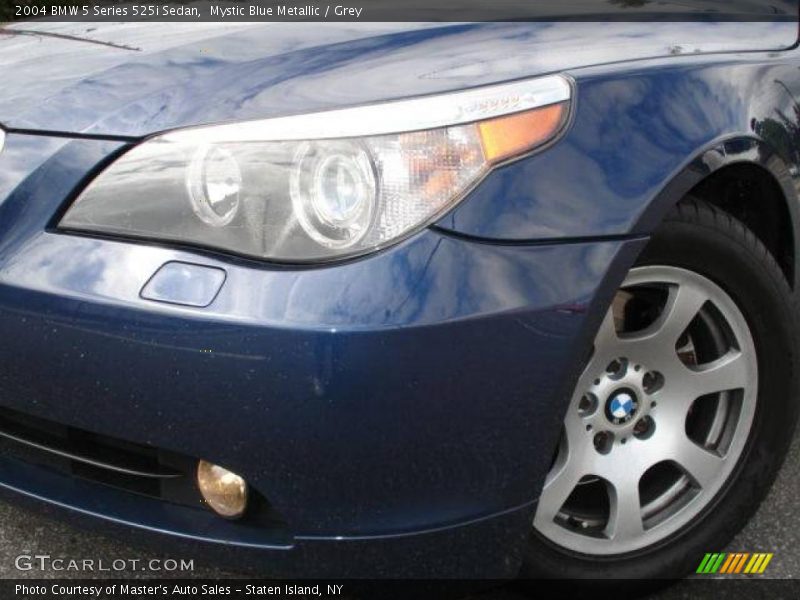 Mystic Blue Metallic / Grey 2004 BMW 5 Series 525i Sedan