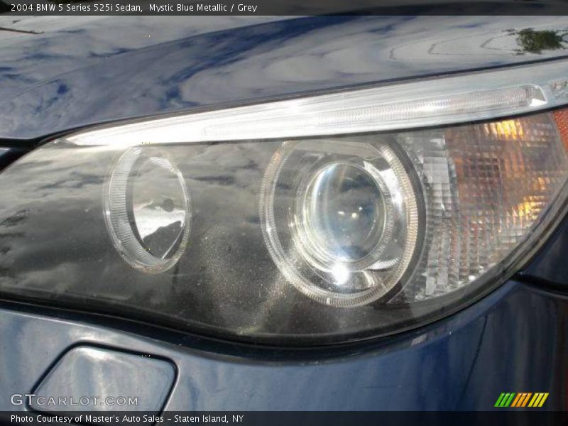 Mystic Blue Metallic / Grey 2004 BMW 5 Series 525i Sedan