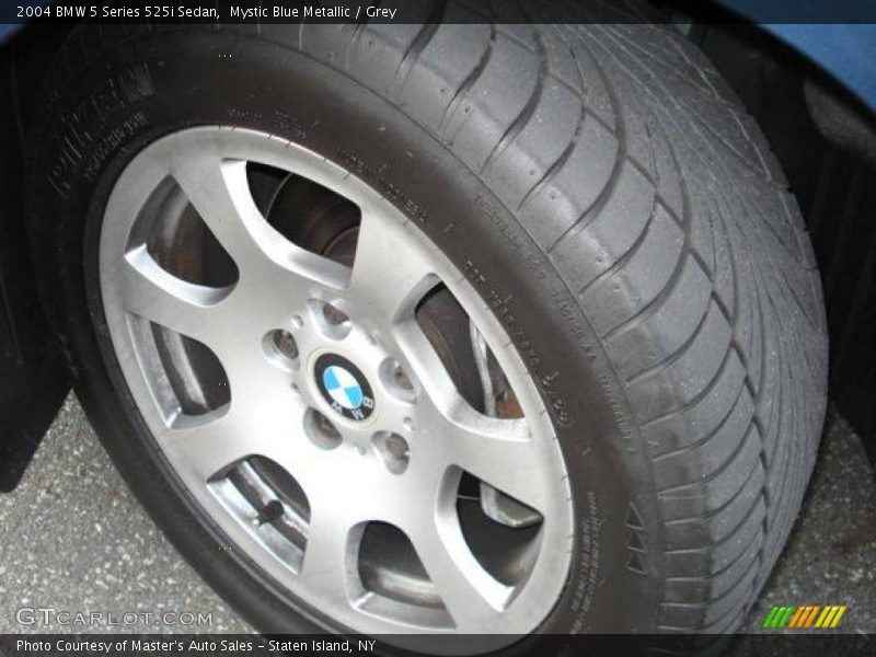 Mystic Blue Metallic / Grey 2004 BMW 5 Series 525i Sedan