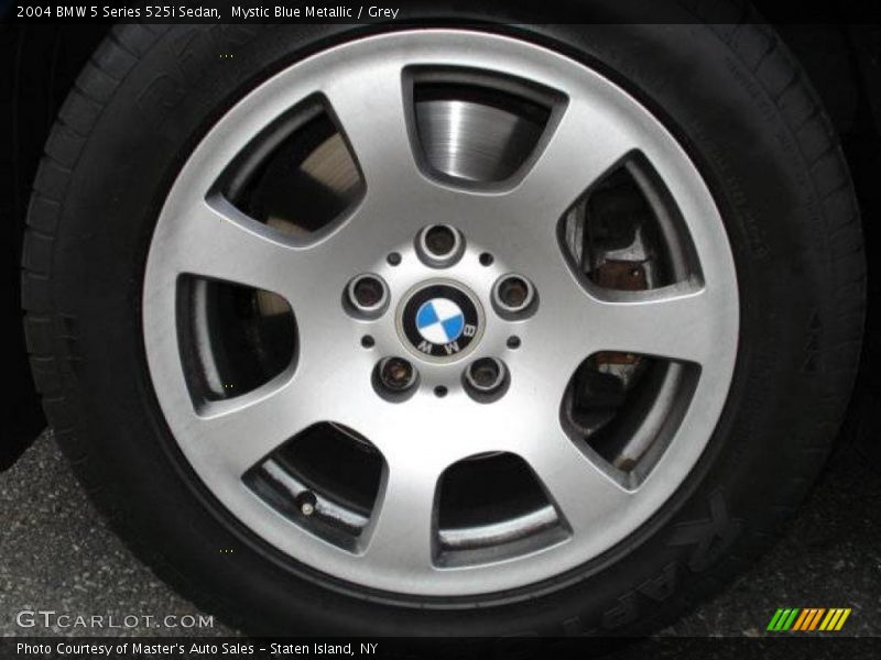 Mystic Blue Metallic / Grey 2004 BMW 5 Series 525i Sedan