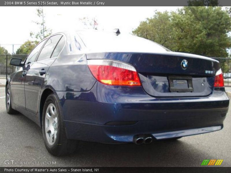 Mystic Blue Metallic / Grey 2004 BMW 5 Series 525i Sedan