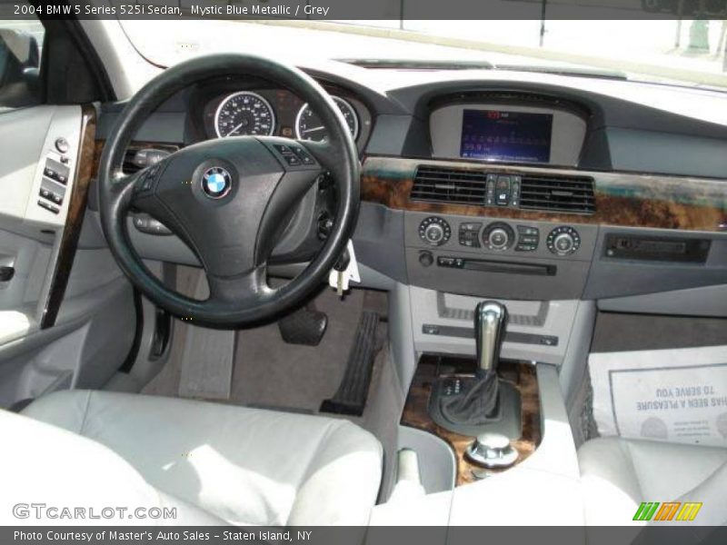 Mystic Blue Metallic / Grey 2004 BMW 5 Series 525i Sedan