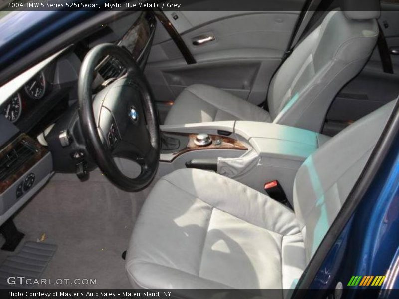 Mystic Blue Metallic / Grey 2004 BMW 5 Series 525i Sedan