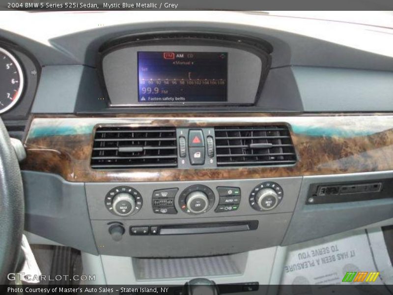 Mystic Blue Metallic / Grey 2004 BMW 5 Series 525i Sedan