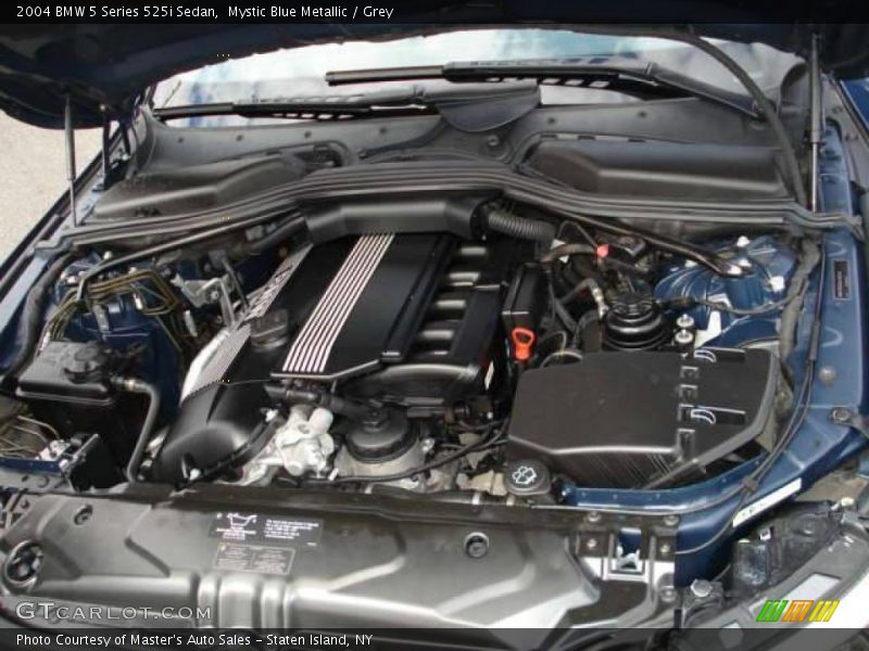 Mystic Blue Metallic / Grey 2004 BMW 5 Series 525i Sedan