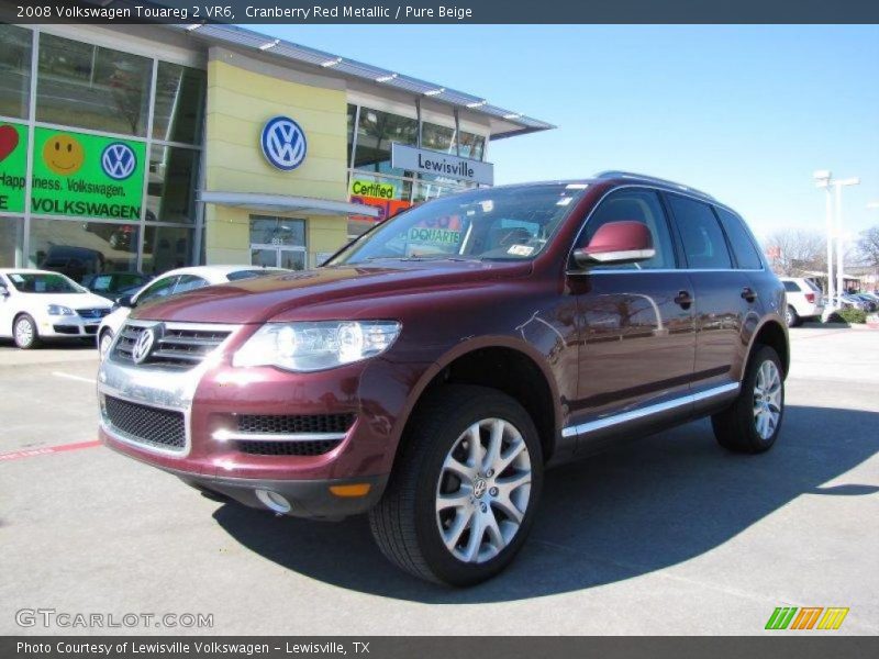 Cranberry Red Metallic / Pure Beige 2008 Volkswagen Touareg 2 VR6