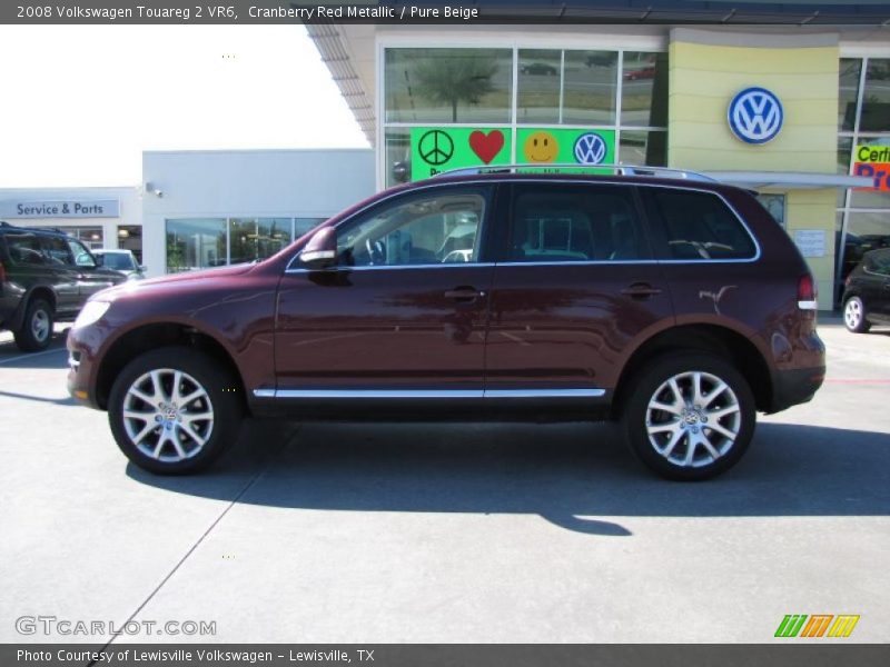 Cranberry Red Metallic / Pure Beige 2008 Volkswagen Touareg 2 VR6